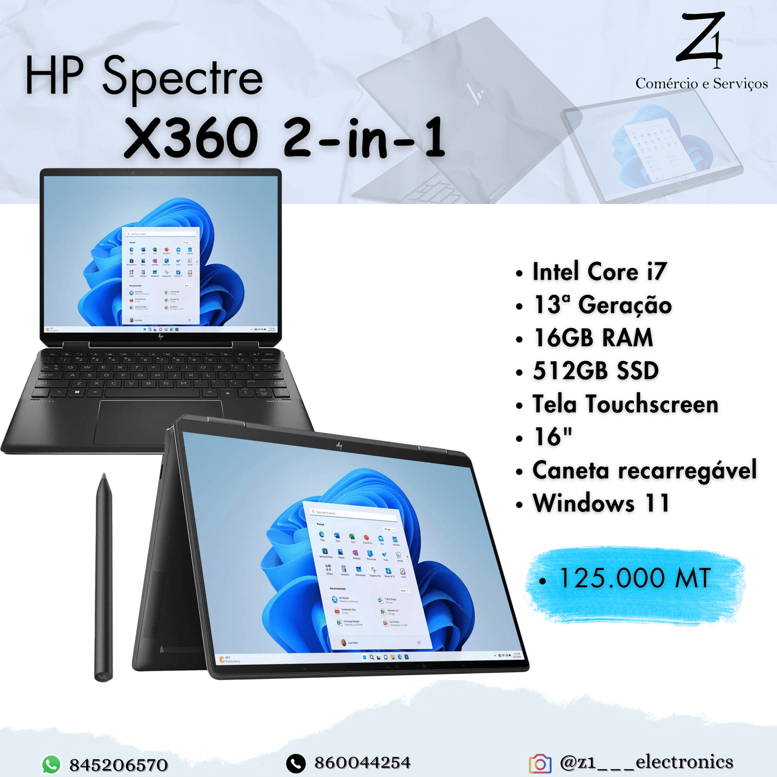 HP spectre x360 2in1 flyer